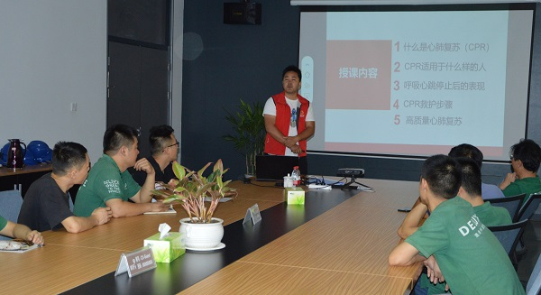 炎炎酷暑，紅十字救護培訓走進企業(yè)